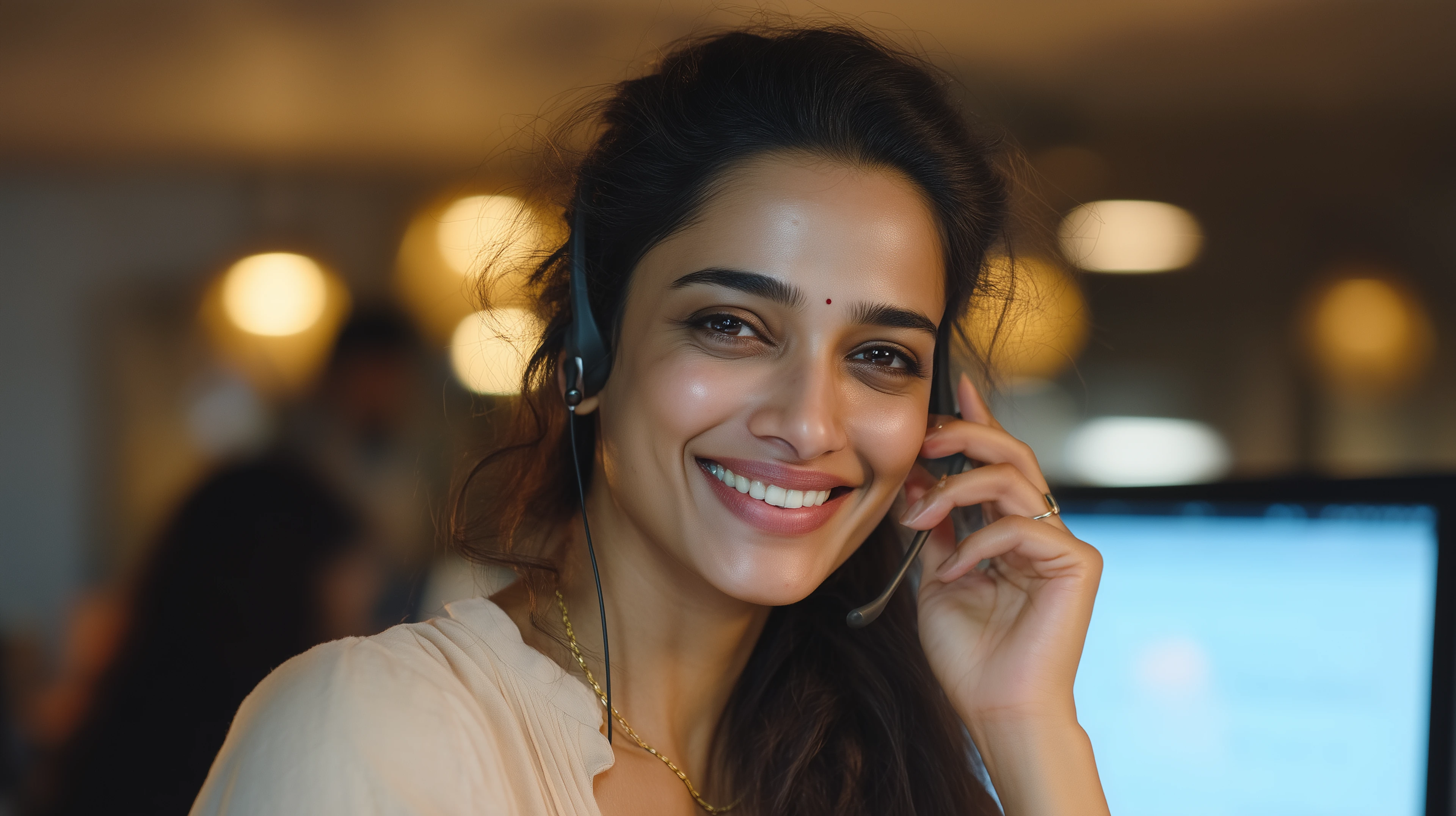 A friendly Dijiti specialist wearing a headset